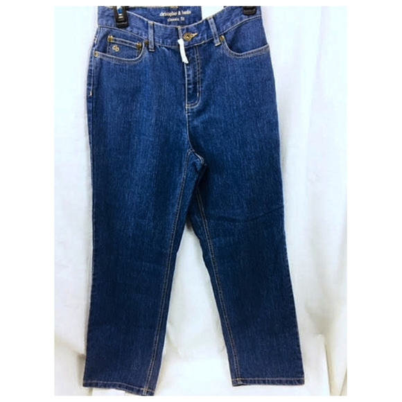 Classic Fit Straight Leg Denim Blue Jeans 6 Short - Picture 4 of 8